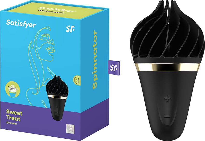 Satisfyer Sweet Treat | Sextoy à lamelles rotatives | Noir