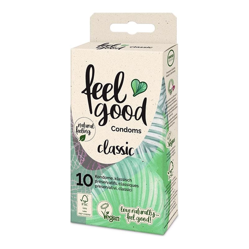 Feelgood Condoms Classic | 10 préservatifs classiques et végans