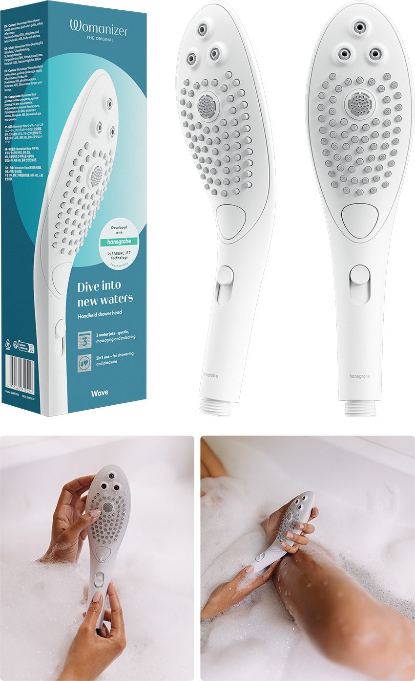 Womanizer Wave White | Pommeau de douche intime
