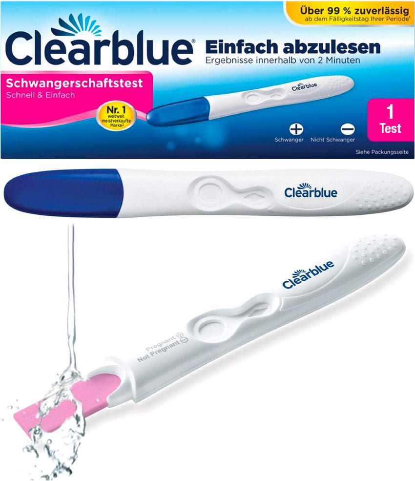 Clearblue Schwangerschaftstest | Ergebnis in 2 Minuten | 99 % zuverlässig