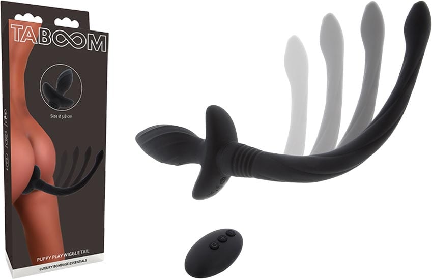 Taboom Puppy Play |&nbsp;Plug anal vibrant télécommandé | En queue de chien