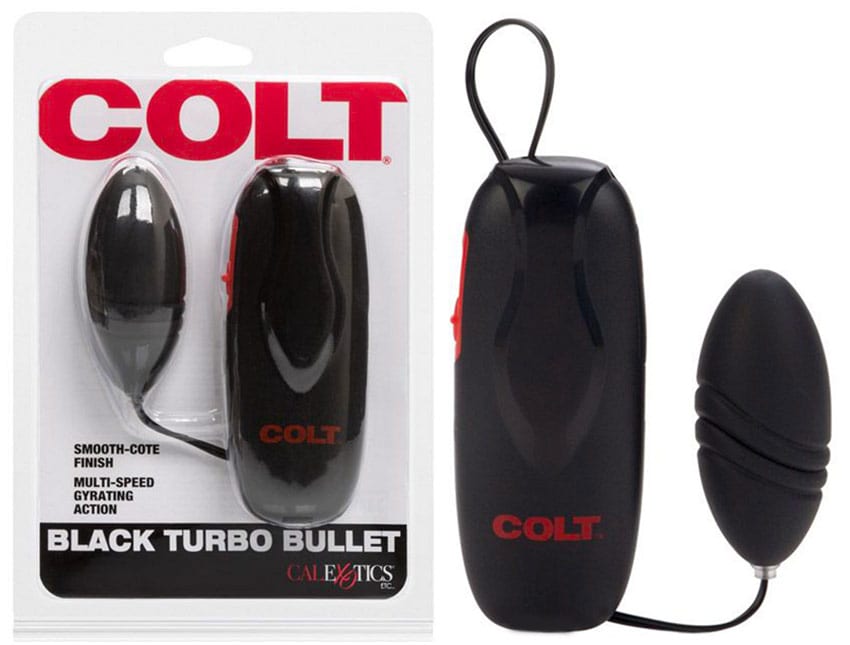 COLT Turbo Bullet | Oeuf vibrant télécommandé | Noir
