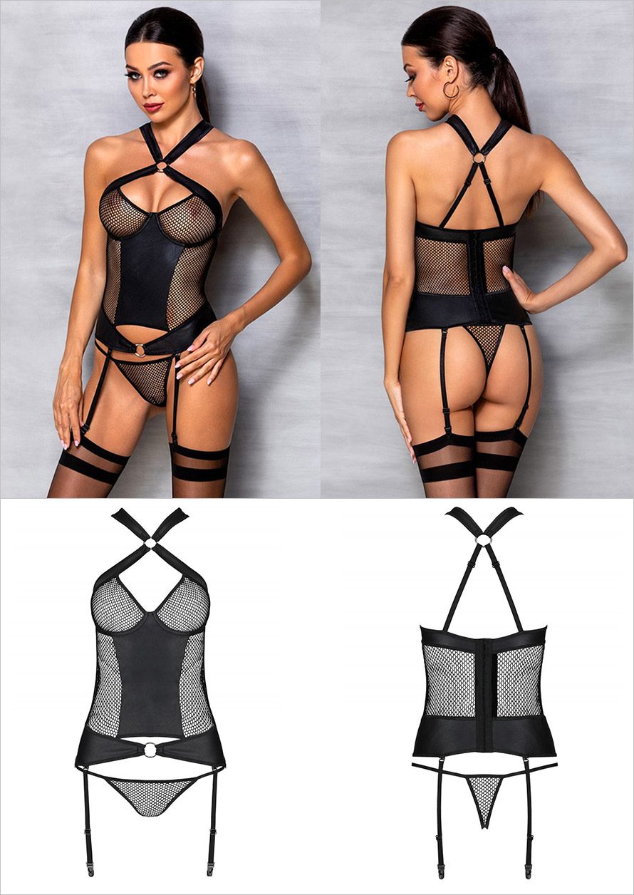 Passion Amanda Korsett | Erhabenes Korsett mit String & Strumpfgürtel