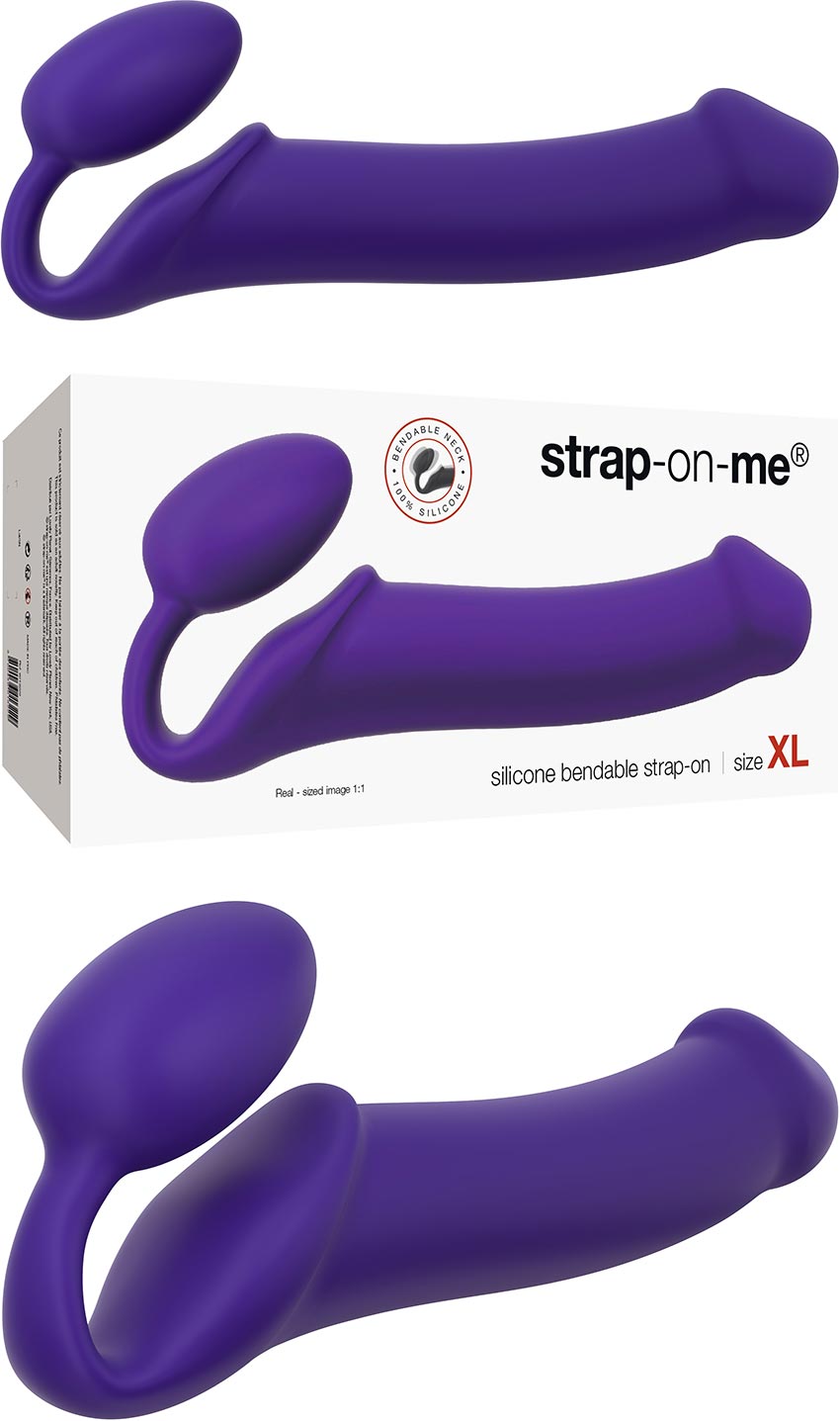 Strap-on-me Bendable doppeltes Sexspielzeug - Violett (XL)