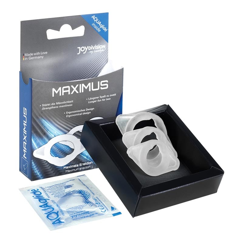 JoyDivision MAXIMUS | Set d'anneaux péniens | Tailles XS, S et M