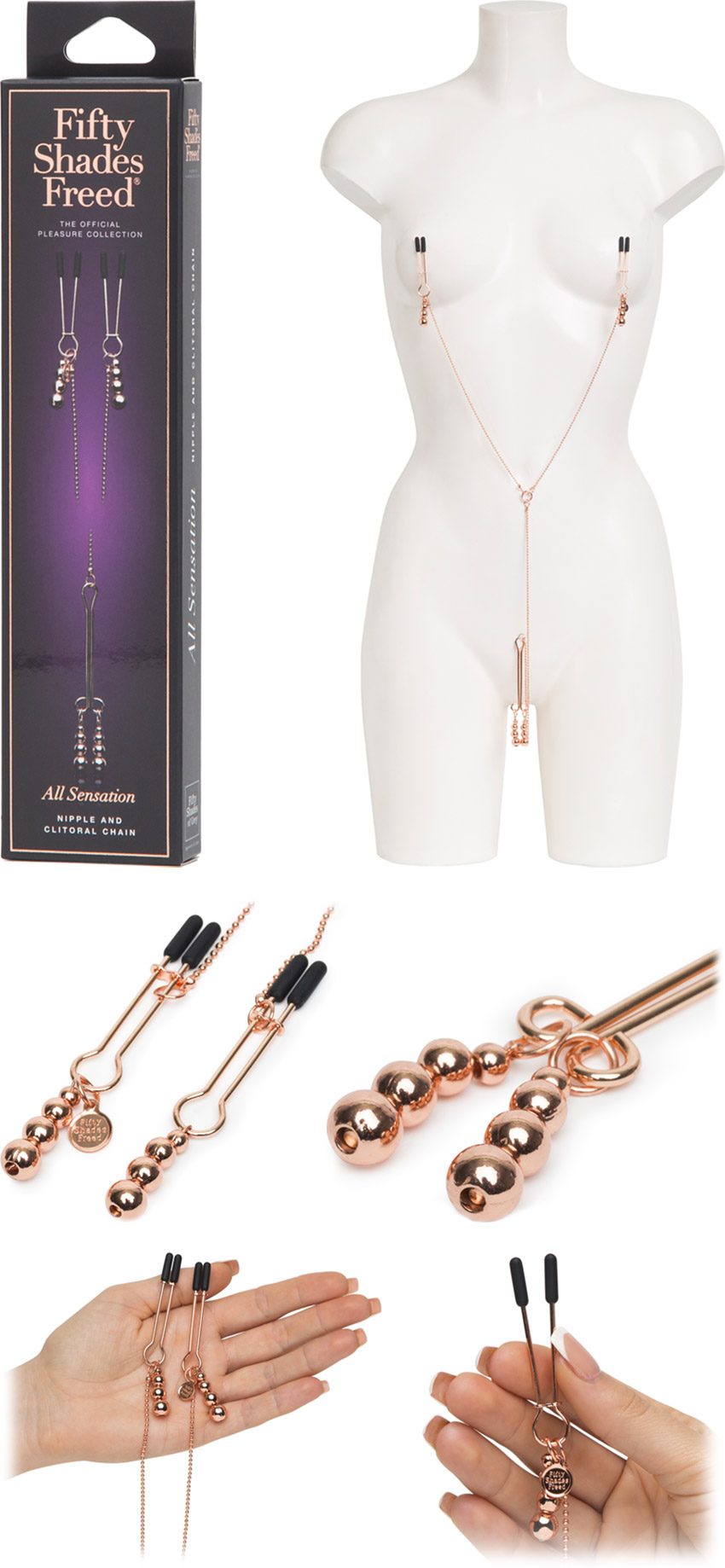 Fifty Shades Freed All Sensation |&nbsp;Pinces à seins et clitoris