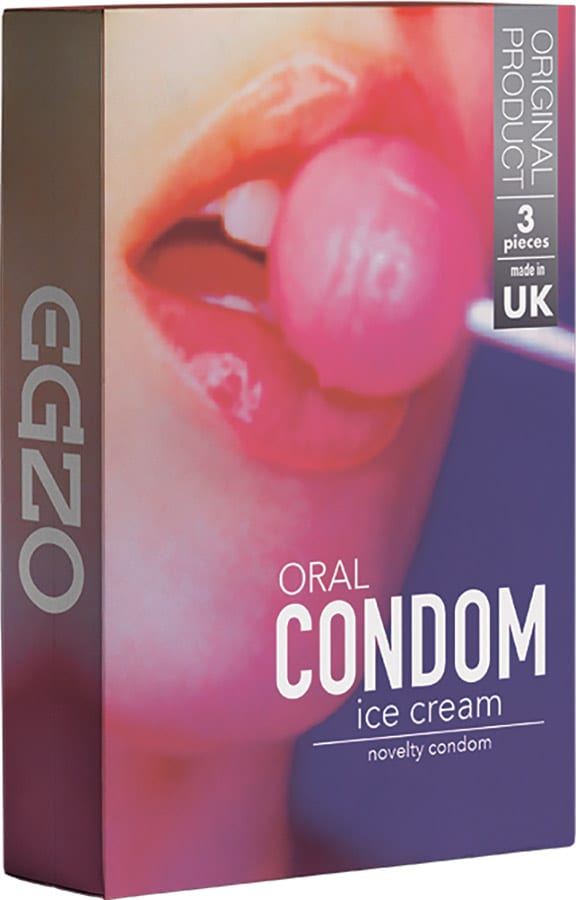 EGZO Ice Cream | Orales und aromatisiertes Kondom | 3 Stück