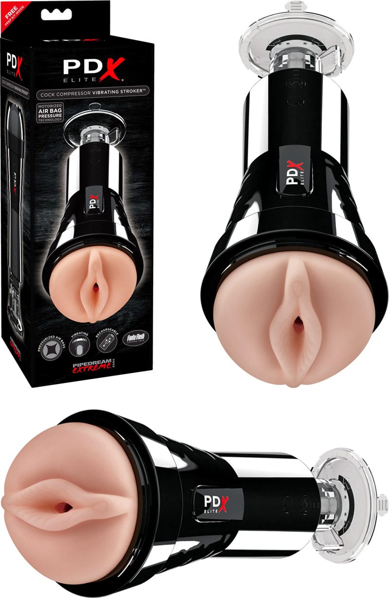 PDX Elite Cock Compressor | Masturbateur vibrant & compressant