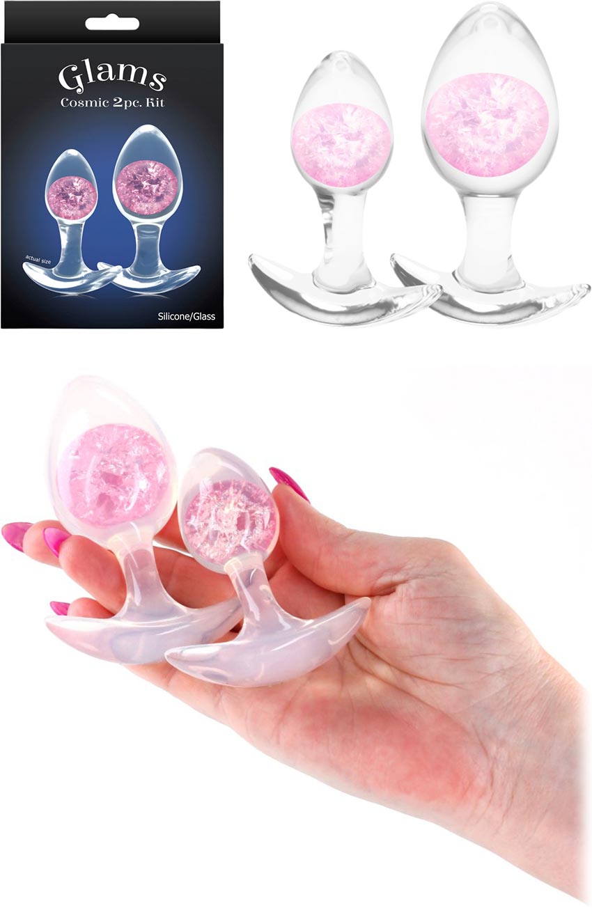 NS Novelties Glams Cosmic | 2er-Set Analplugs aus Silikon