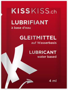KissKiss.ch sachet lubrifiant - A base d'eau - Livraison offerte 24h