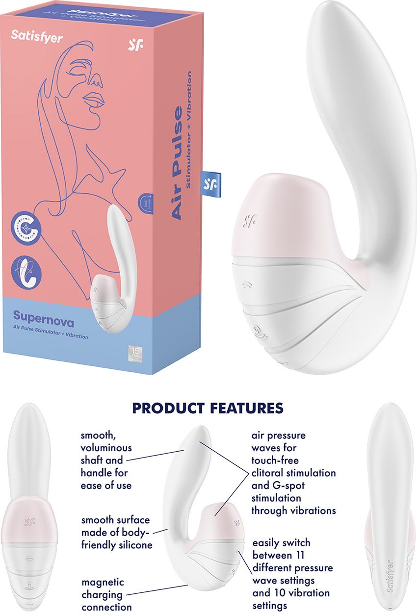 Satisfyer Supernova | Vibromasseur double stimulation | 2 moteurs