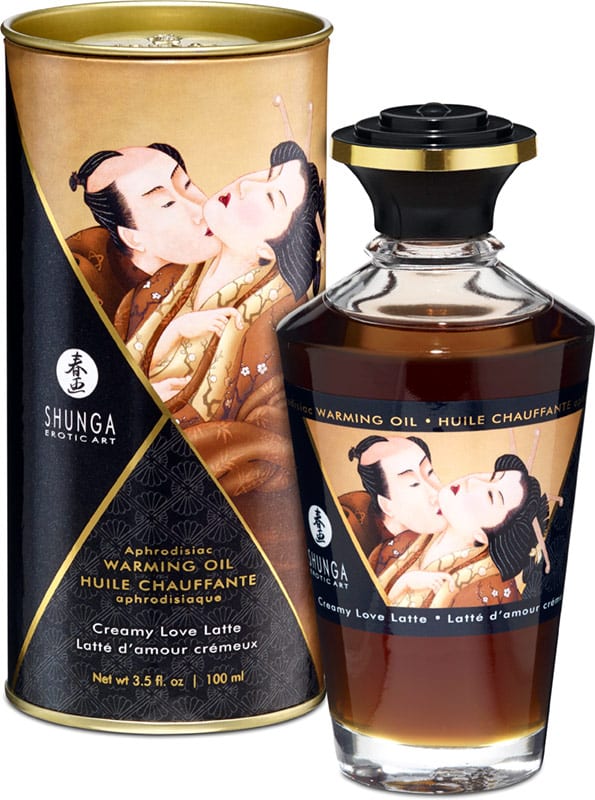Shunga | Huile aphrodisiaque, chauffante et comestible | Café Latté