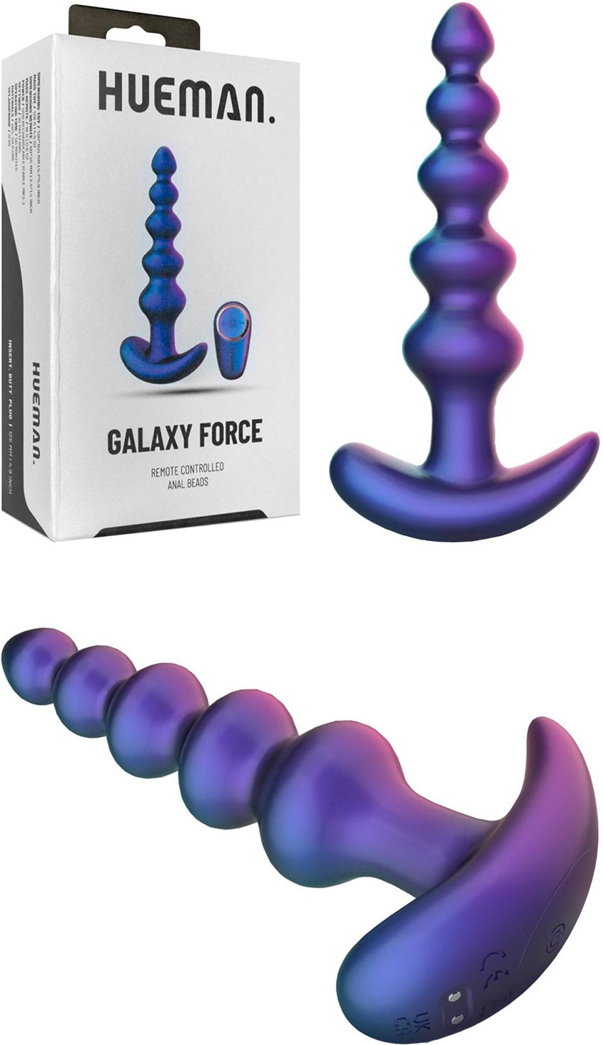 Hueman Galaxy Force | Vibrierender Analrosenkranz | Ferngesteuert