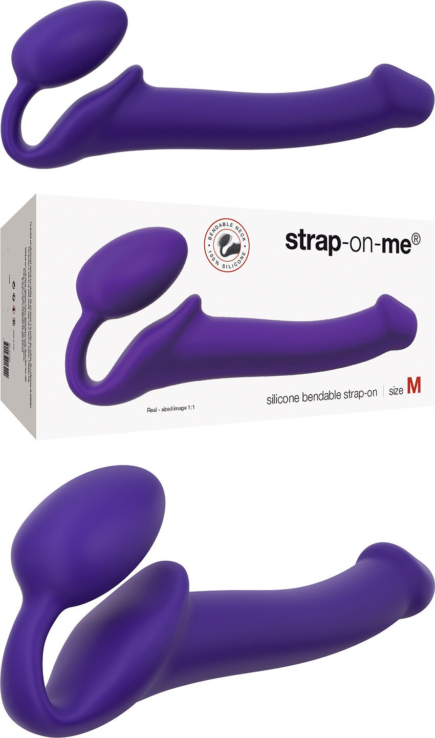 Strap-on-me Bendable doppeltes Sexspielzeug - Violett (M)