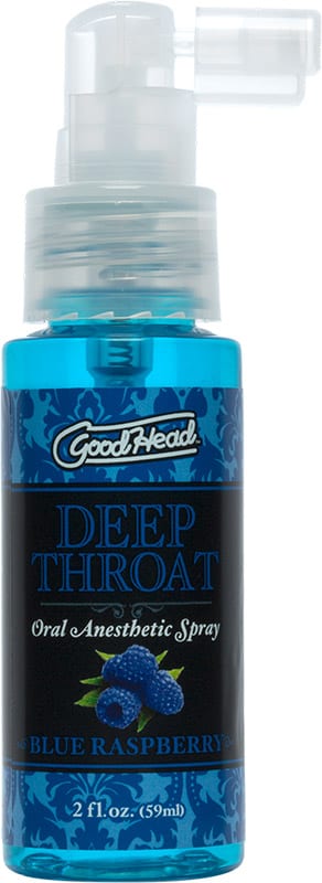 Doc Johnson Deep Throat | Spray pour sexe oral | Myrtille | 59 ml