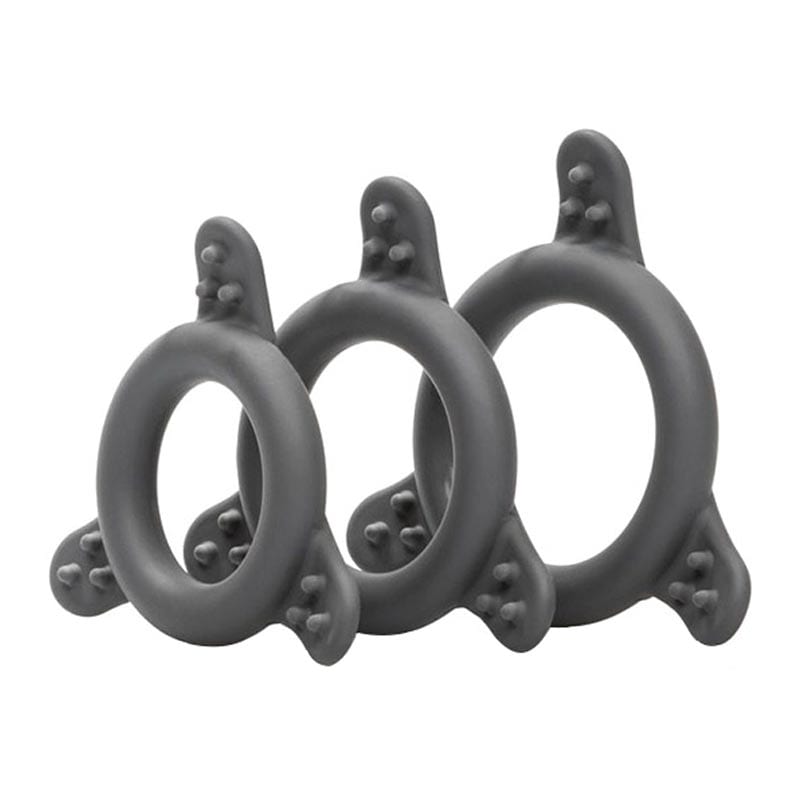 CalExotics Pro Series - Set de 3 anneaux péniens en silicone (S/M/L)