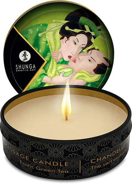 Shunga Zenitude | Bougie de massage à la senteur thé vert | 30 ml