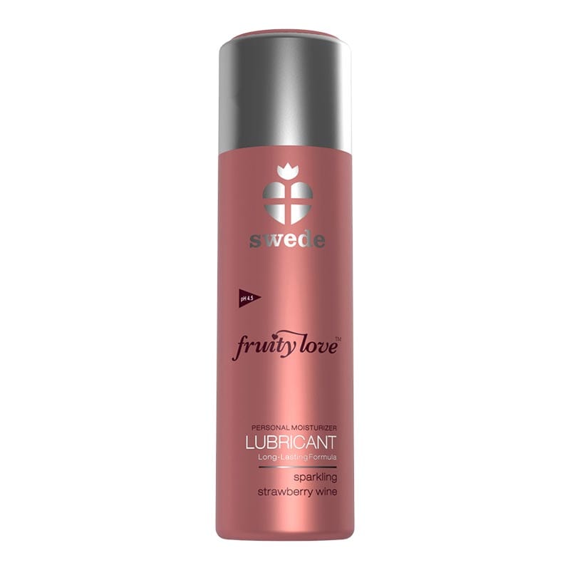 Swede Fruity Love | Lubrifiant à base d'eau | Vin pétillant à la fraise