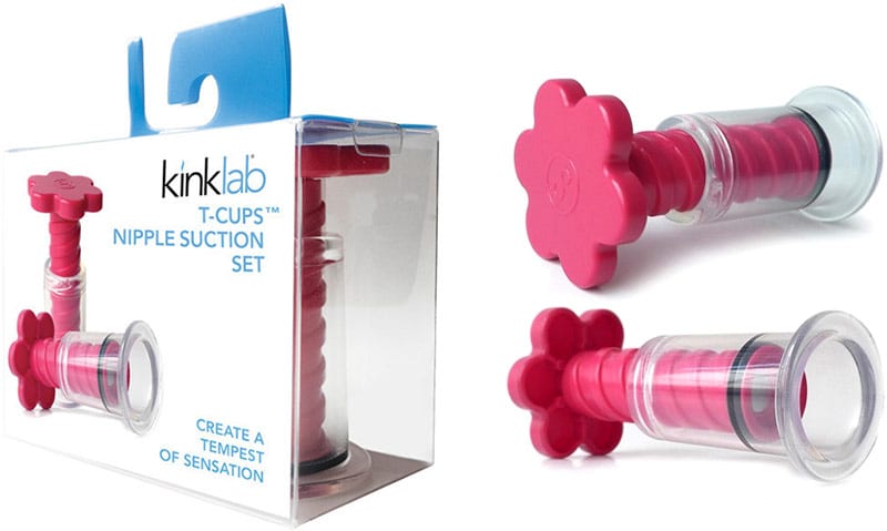 KinkLab T-Cups | Aspire-tétons au design original | 2 pièces | Rose