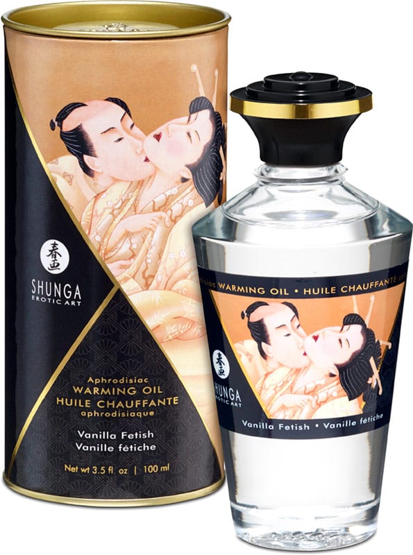 Shunga | Huile aphrodisiaque, chauffante et comestible | Vanille