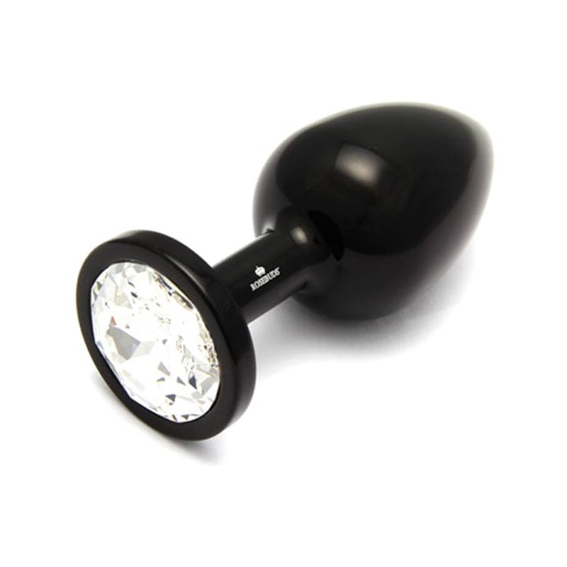 Rosebuds Aluminium Analplug - Schwarz & Klar (L)