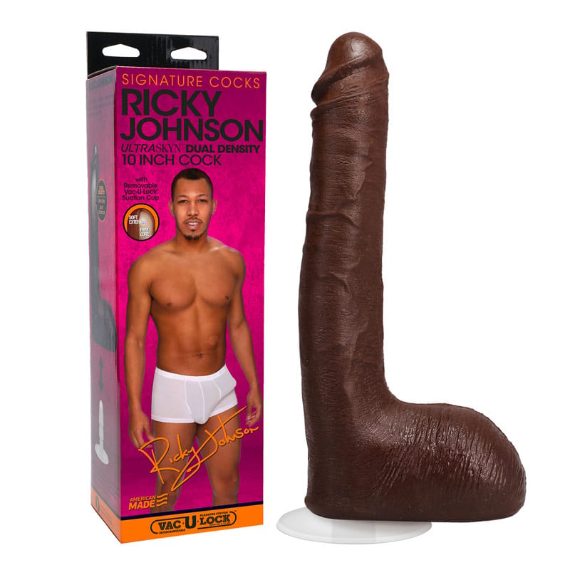 Doc Johnson Ricky Johnson Cock | Dildo réaliste brun avec ventouse