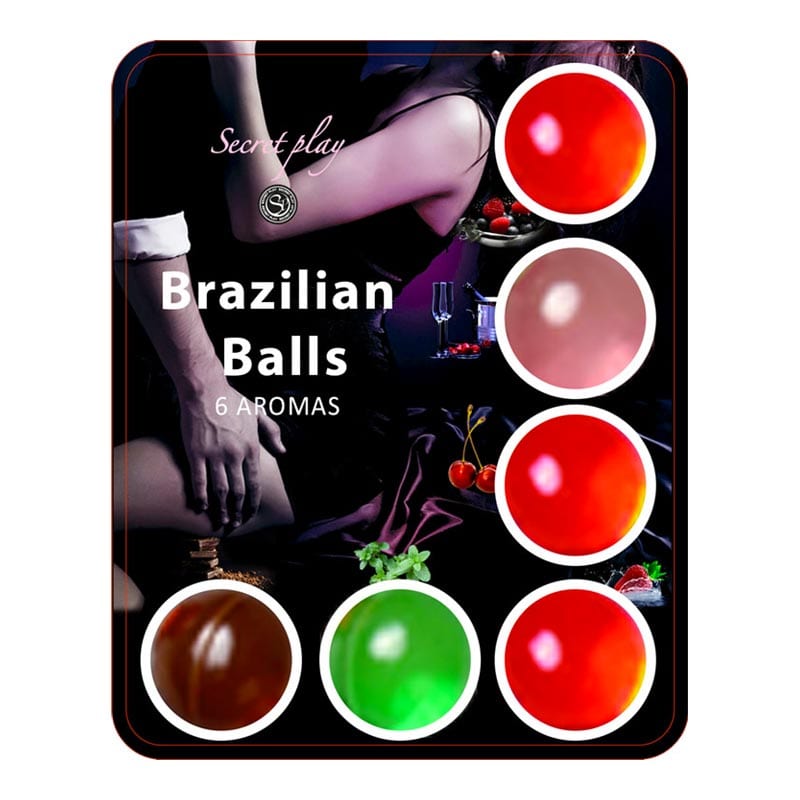Brazilian Balls | Boules brésiliennes lubrifiantes et parfumées | 6 p.