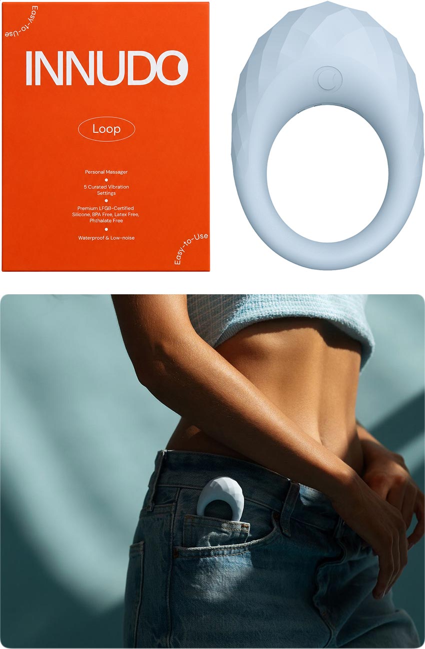 Innudo Loop | Vibrierender Penisring & Klitorisstimulator | Blau