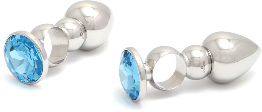 Rosebuds Anal Ring | Bague de pénétration anale avec cristal bleu