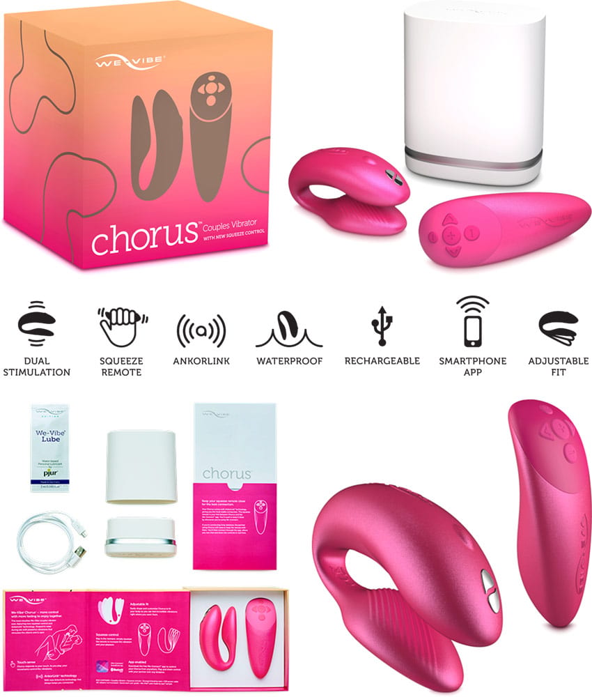 We-Vibe Chorus | Le numéro 1 des vibromasseurs pour couple | Rose