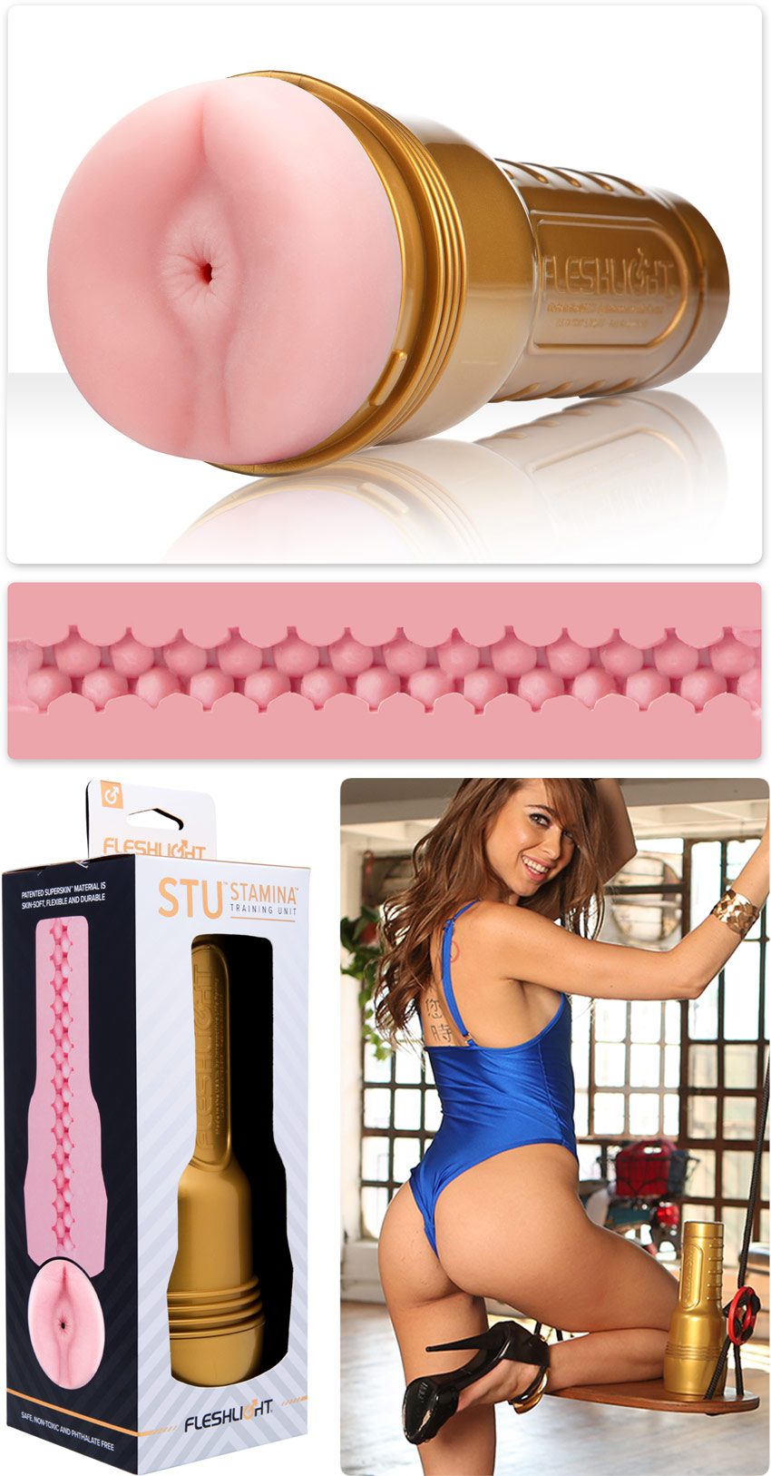 Fleshlight Pink Butt Stamina Training Unit | Masturbateur pour homme