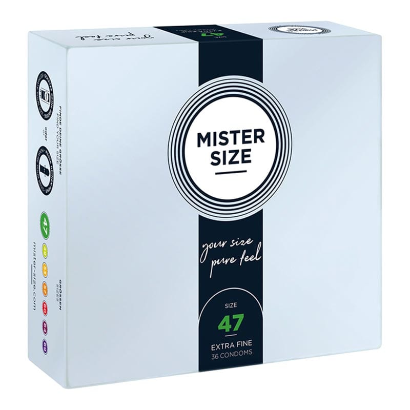 Mister Size - Taille 47 | 36 préservatifs avec taille sur mesure
