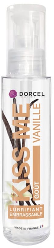 Marc Dorcel Kiss Me | Lubrifiant intime à base d'eau | Goût vanille