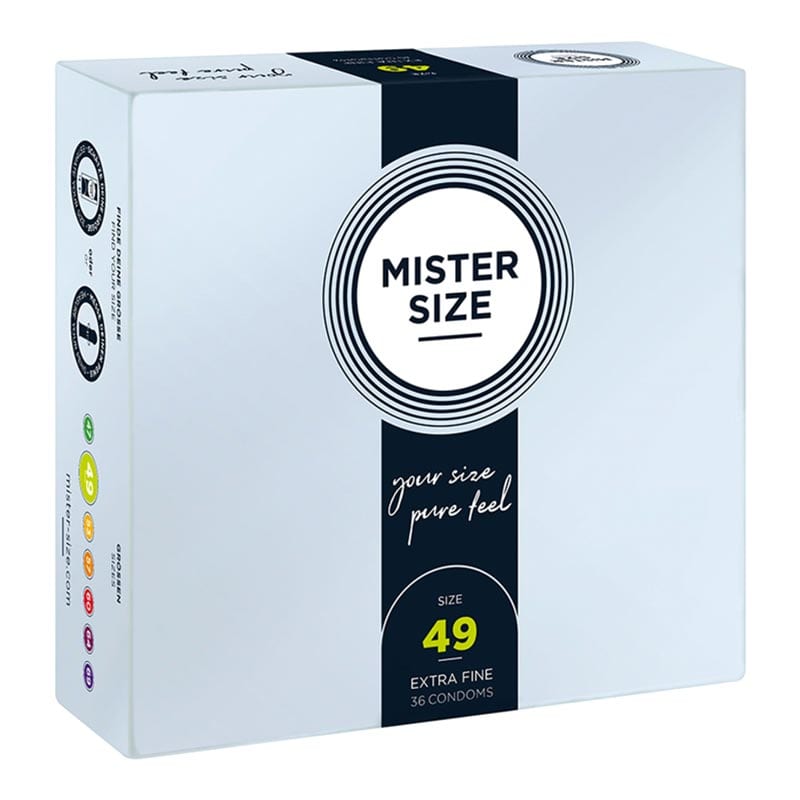 Mister Size - Taille 49 | 36 préservatifs avec taille sur mesure
