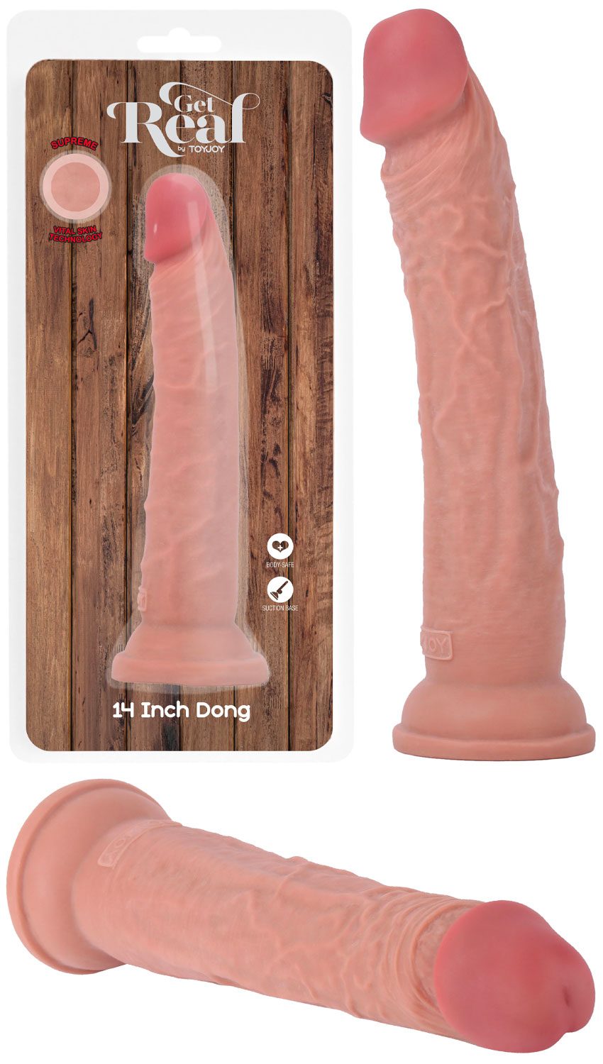Deluxe Dual Density Dong | Realistischer Silikon-Dildo mit Saugnapf