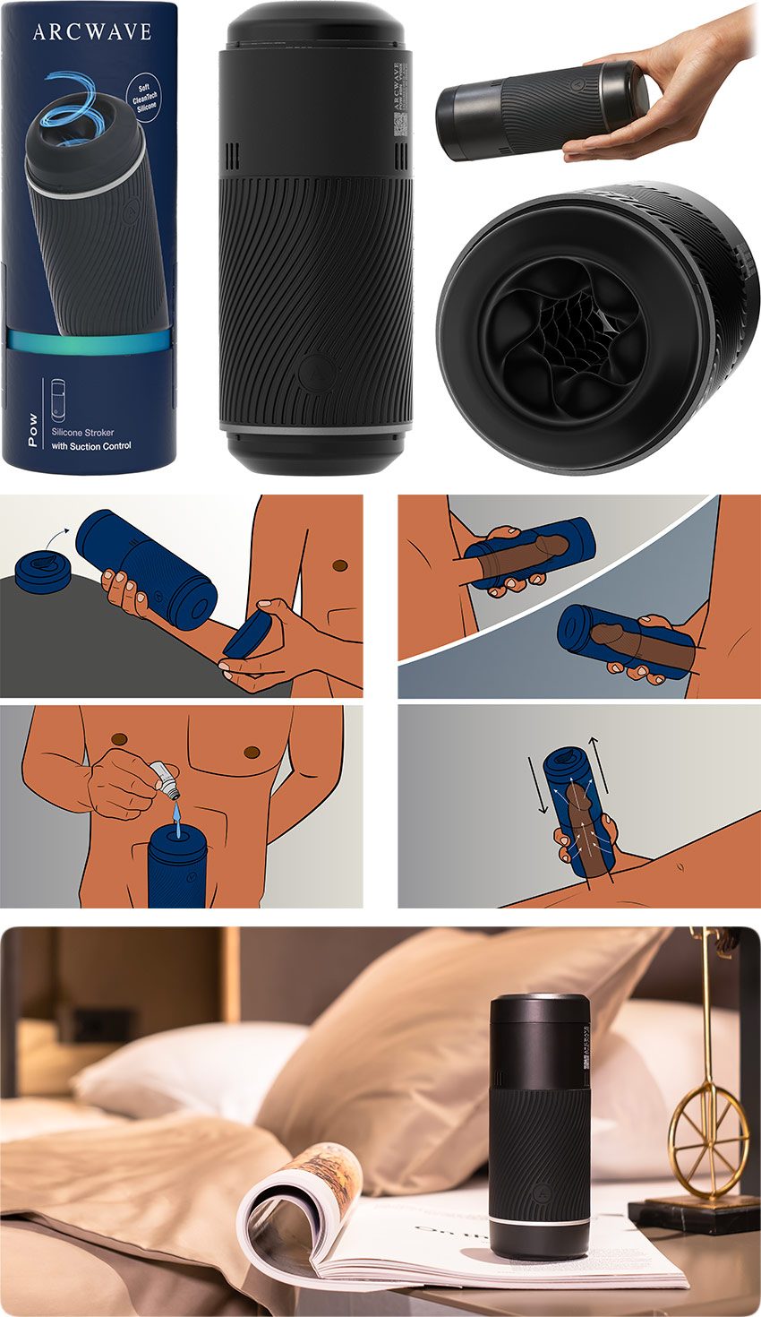Arcwave Pow | Masturbateur pour homme avec gaine stimulante