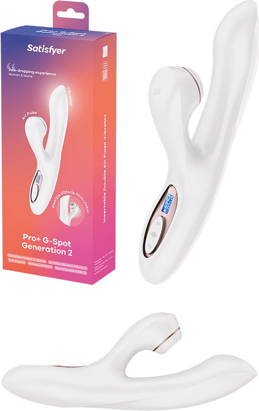 Satisfyer Pro+ G-Spot Generation 2 | Vibromasseur rabbit avec Air Pulse