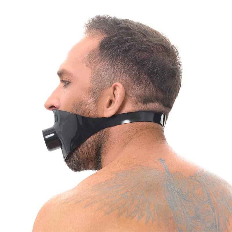 The Late X Collection | Latex-Mundknebel mit Mundrohr