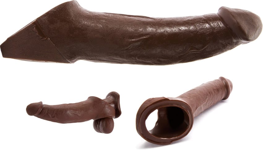 VixSkin Ride On - Gaine en silicone pour pénis - Brun - KissKiss