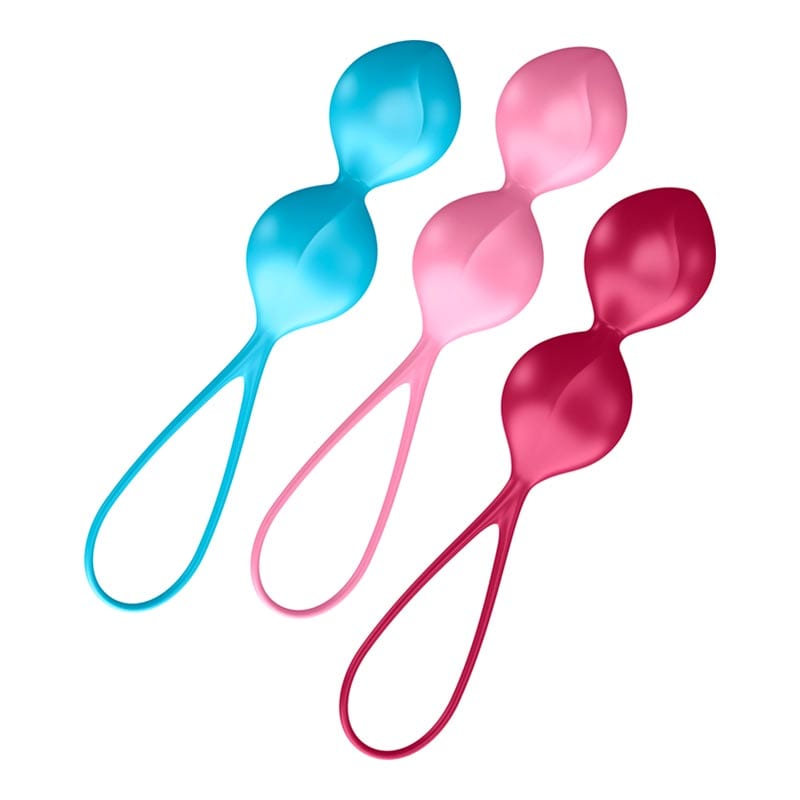 Satisfyer V Balls | Set de 3 boules de geisha doubles en silicone