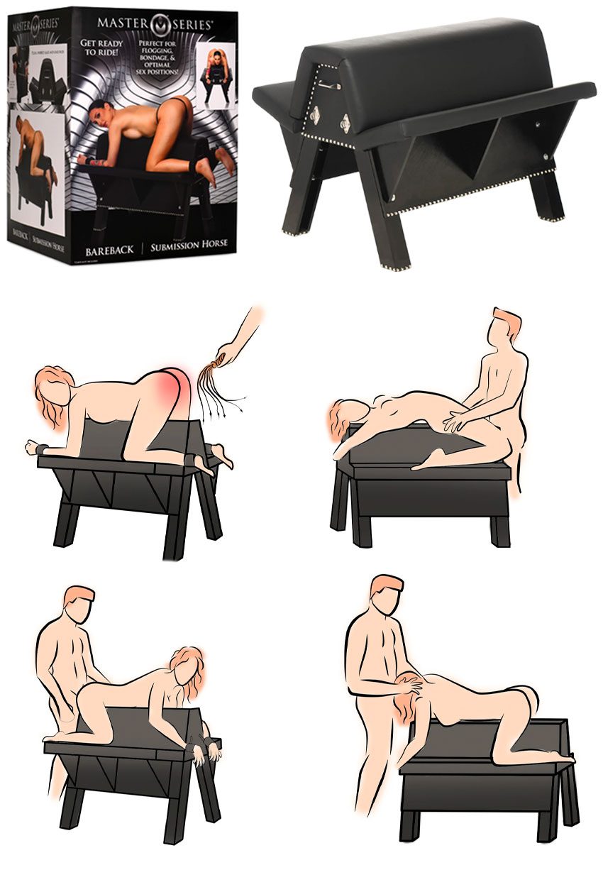 Master Series Bareback Submission Horse | BDSM-Unterwerfungsbank