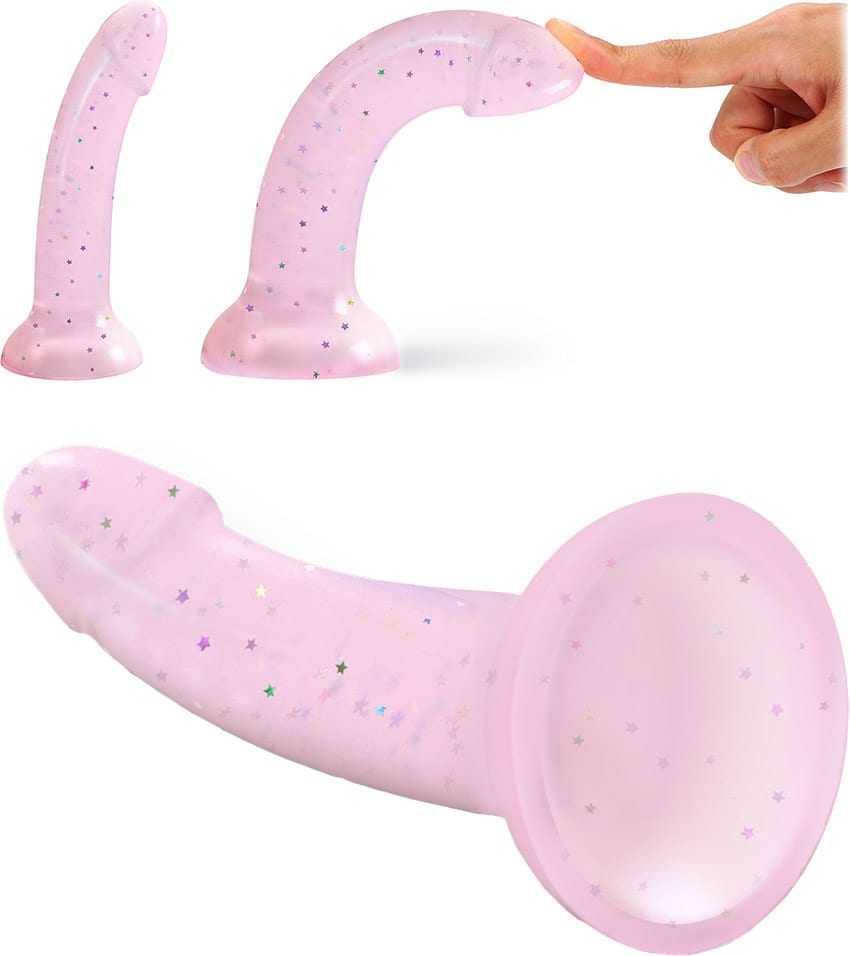 Love to Love Dildolls Starlight | Dildo mit Saugnapf Sternchenrosa