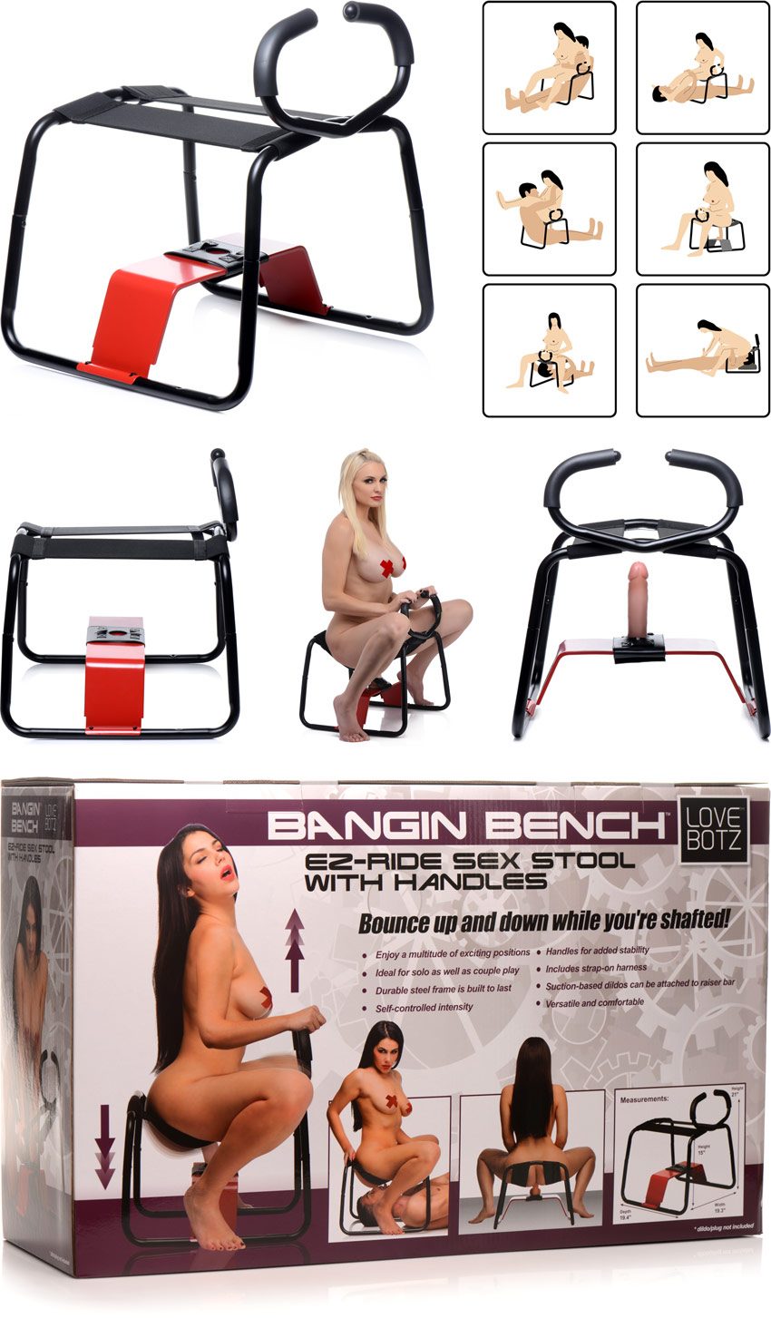 LoveBotz Bangin Bench EZ | Chaise sexuelle multifonction avec poignées