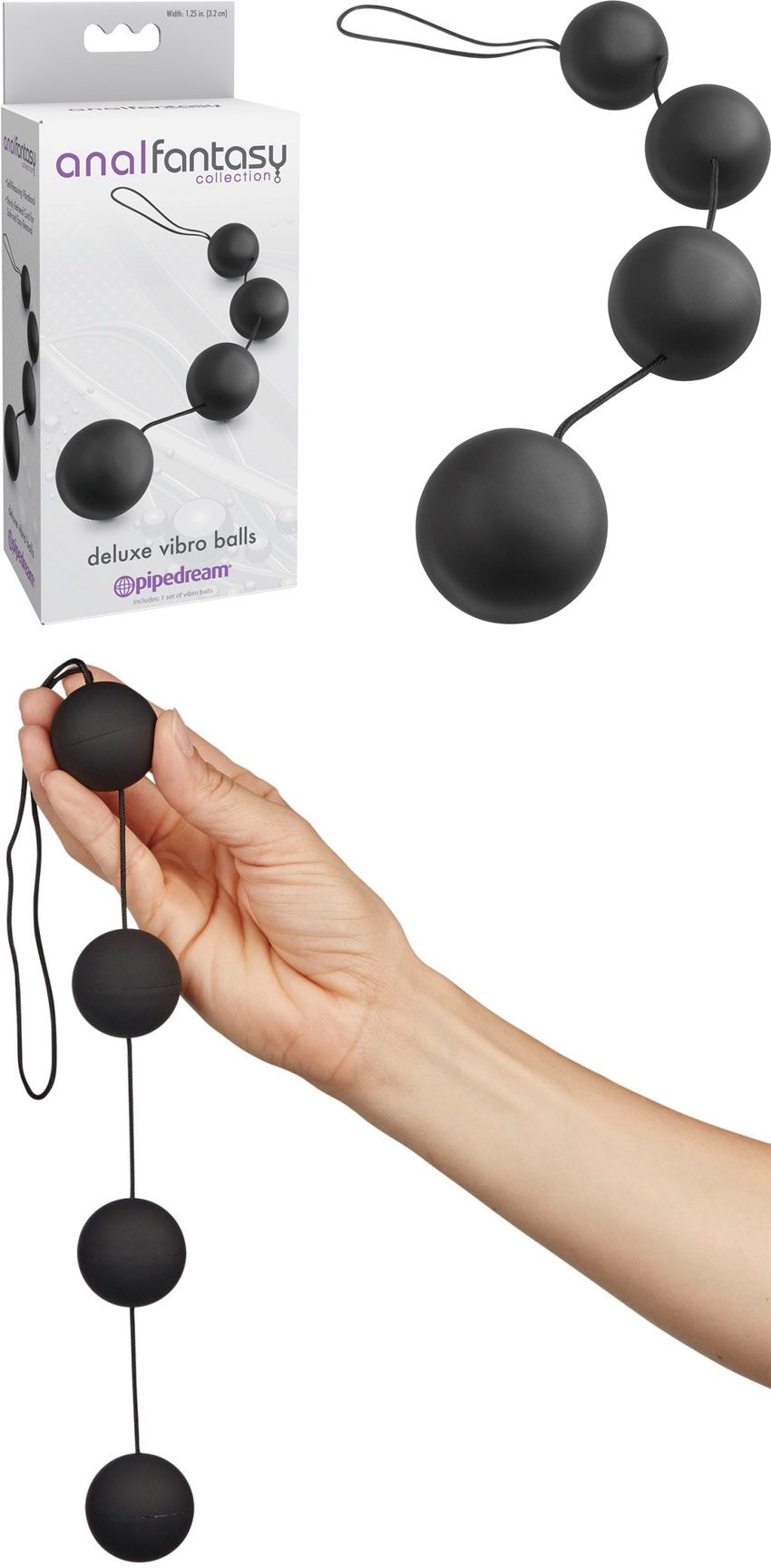 Anal Fantasy Deluxe Vibro Balls | Boules anales vibrantes
