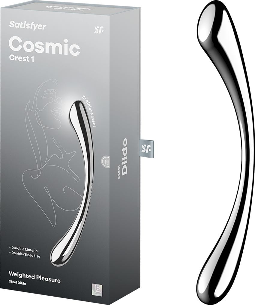 Satisfyer Cosmic Crest 1 | Dildo en acier inoxydable | 2 extrémités insérables
