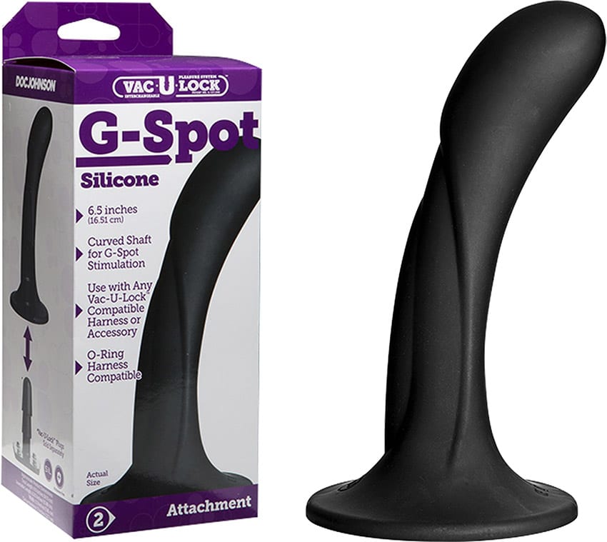 Doc Johnson Vac-U-Lock | Dildo aus Silikon für den G-Punkt