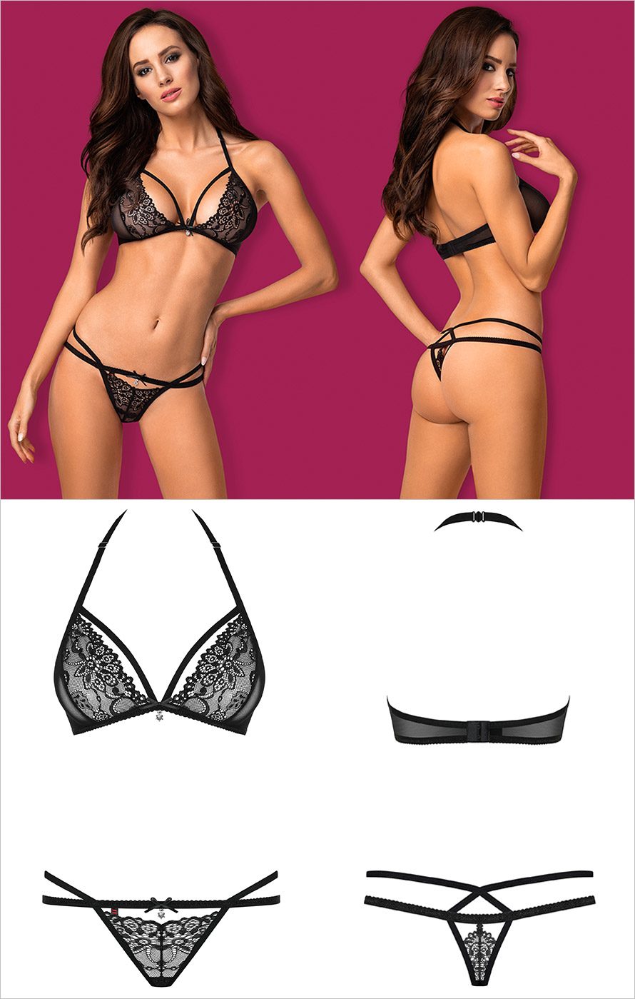 Obsessive 838 Set - 2-teilig - Schwarz