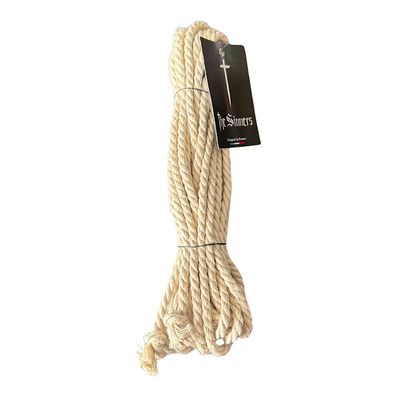 The Sinners | Corde de bondage en chanvre | 8 m et de couleur naturel