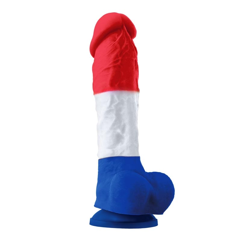 NS Novelties Colours | Grosser realistischer Dildo | Trikolore