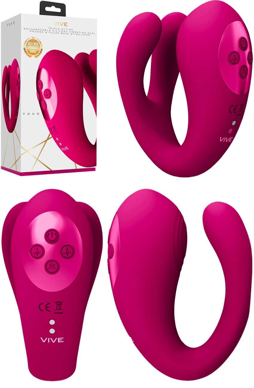 Vive Yoko | Vibromasseur à triple action à ondes pulsées